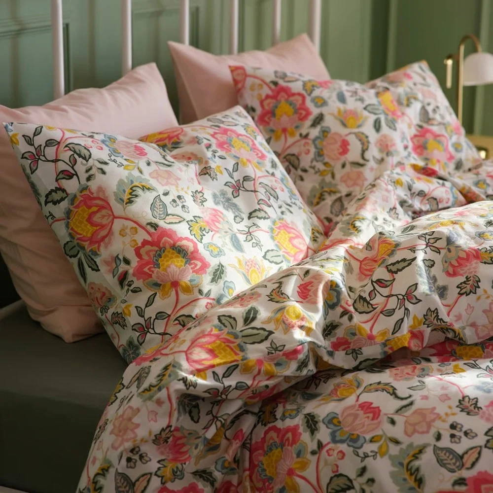 Floral Multicolor Duvet Set